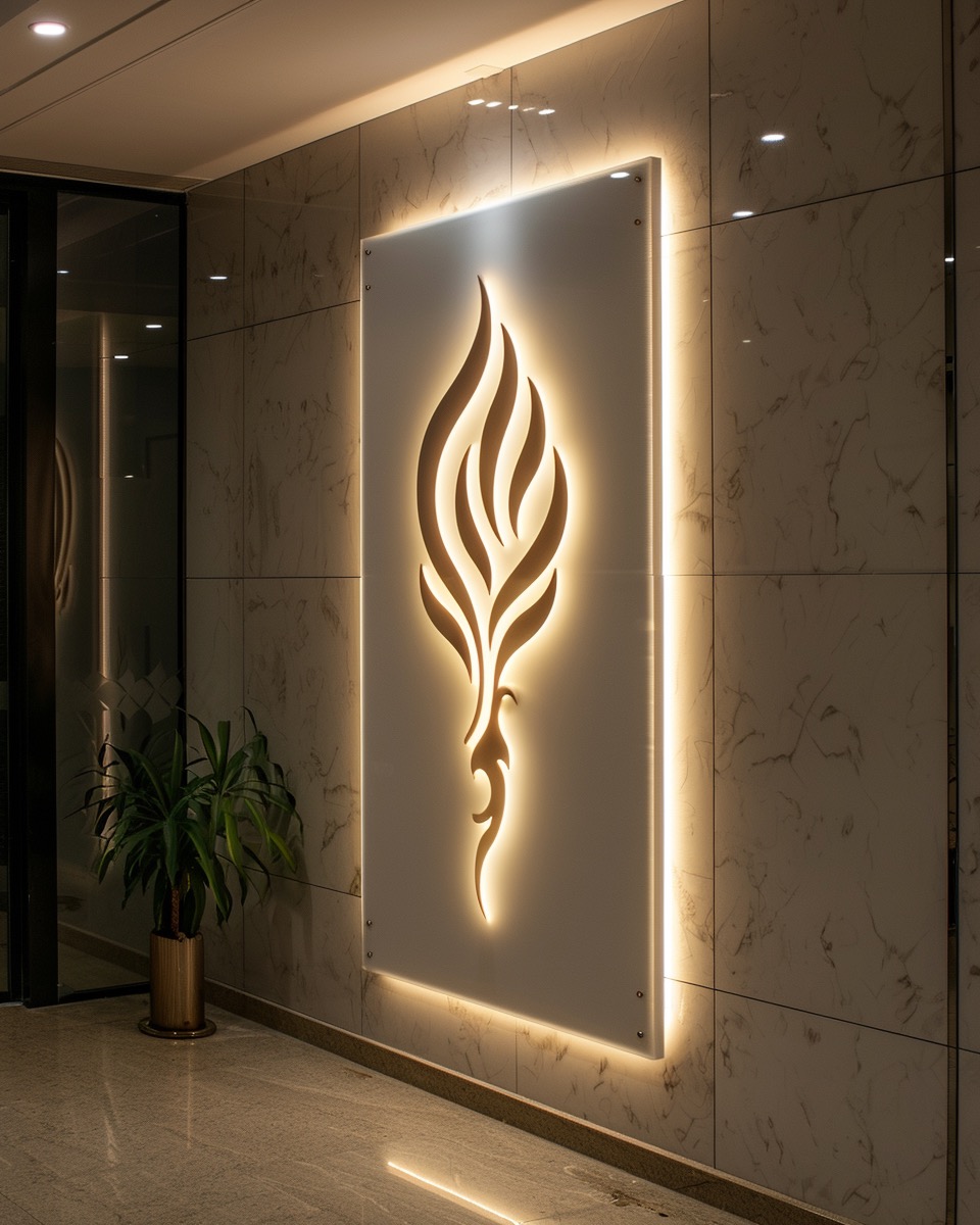 Commercial lightbox sign