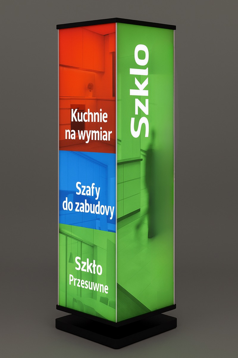 Backlit advertising panel