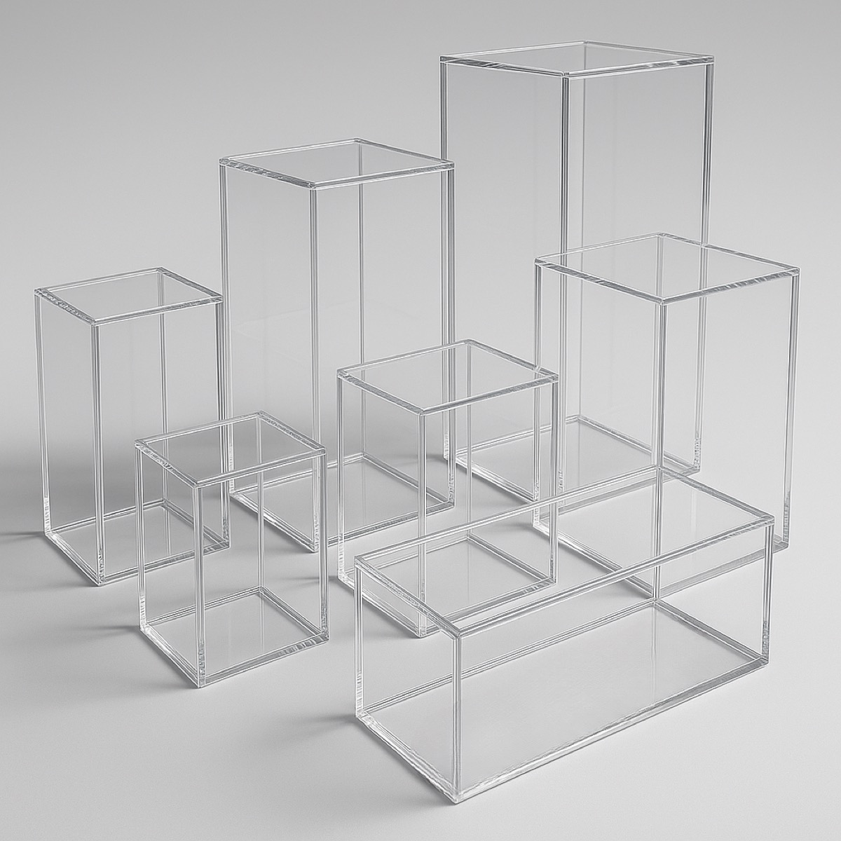 Warehouse containers on shelving