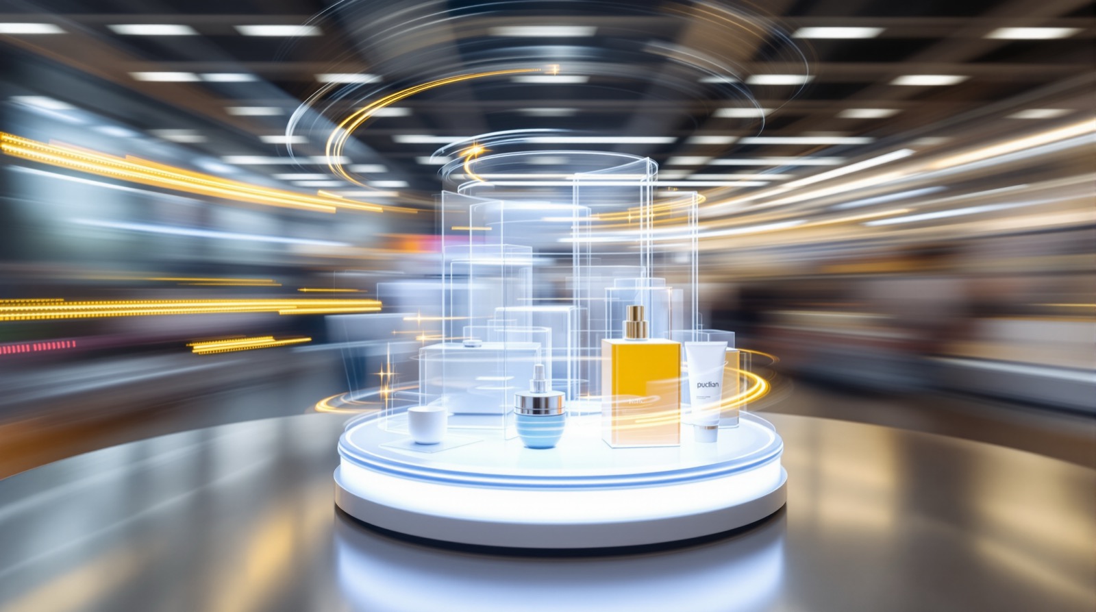 Floor standing acrylic POS displays