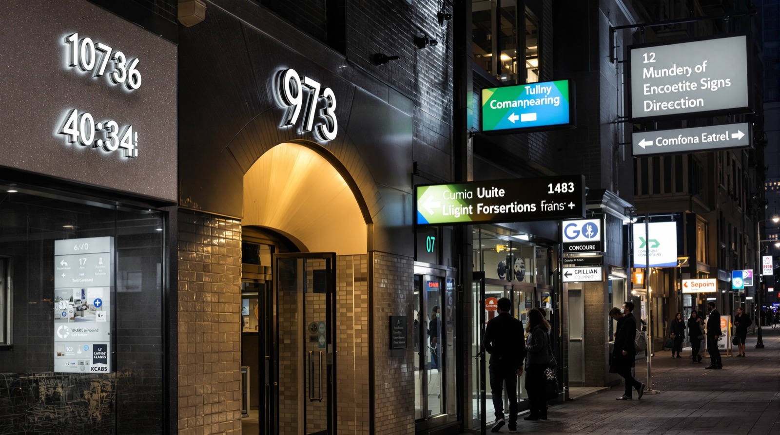 Backlit panels acrylic edge-lit