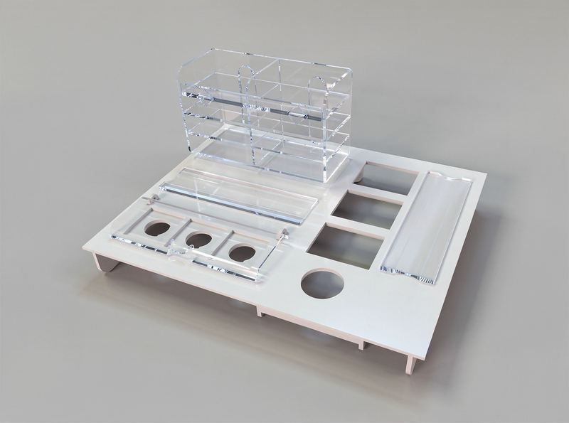 Formatka z plexi bezbarwnej stojak na testery frezowanie CNC
