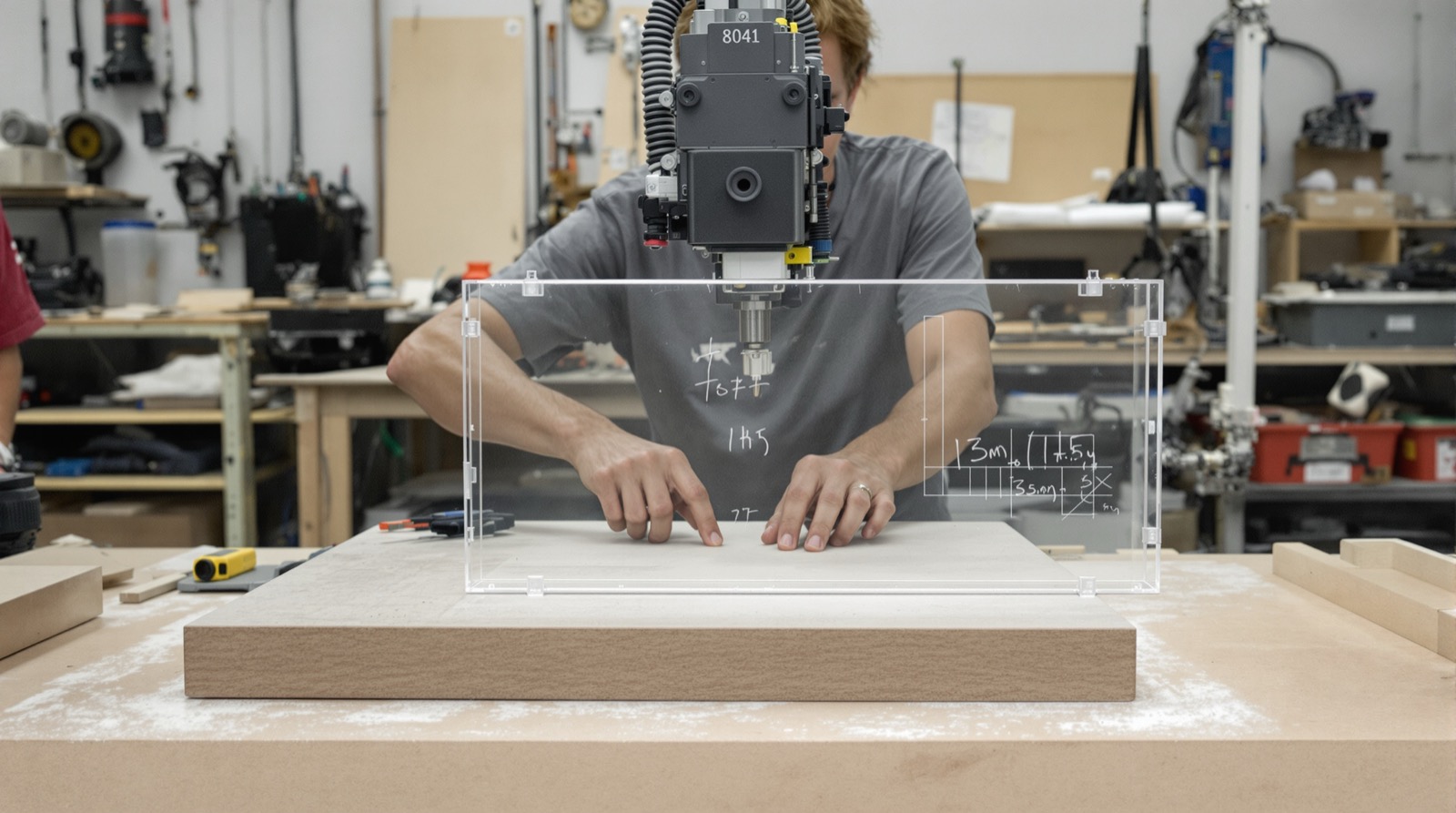 Product prototype acrylic enclosure device